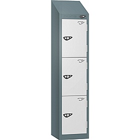 Pure Junior Sloping Top School Lockers with Cam Lock - Office Storage