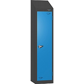 Pure Junior Sloping Top School Lockers with Hasp & Staple Lock - Office Storage