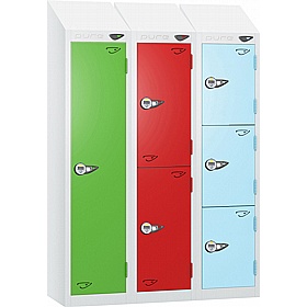 Pure Junior Sloping Top School Lockers with Manual Combination Lock