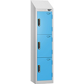 Pure Junior Sloping Top School Lockers with Digital Combination Lock - Office Storage