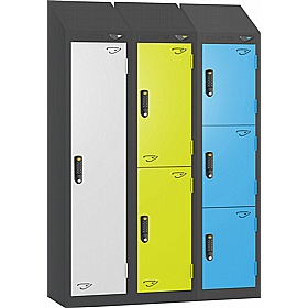 Pure Junior Sloping Top School Lockers with Digital Combination Lock