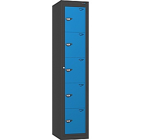 Pure Antibacterial 5 Compartment Garment Dispenser Lockers with Cam Lock - Office Storage