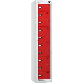 Pure Antibacterial 10 Compartment Garment Dispenser Lockers with Cam Lock - Office Storage