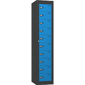 Pure Antibacterial 10 Compartment Garment Dispenser Lockers with Cam Lock - Office Storage