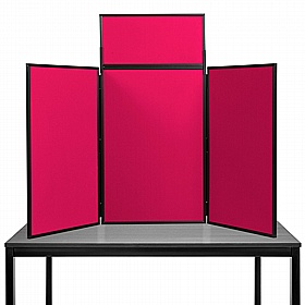 3 Panel Maxi Desktop Folding Display Boards - Display Equipment
