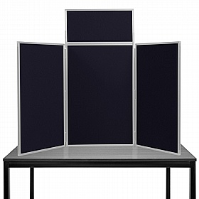 3 Panel Maxi Desktop Folding Display Boards - Display Equipment