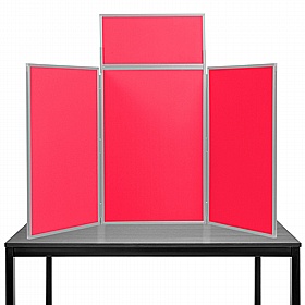 3 Panel Maxi Desktop Folding Display Boards - Display Equipment