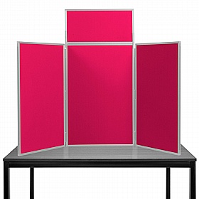 3 Panel Maxi Desktop Folding Display Boards - Display Equipment