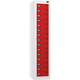 Pure Antibacterial 15 Compartment Garment Dispenser Lockers with Cam Lock - Office Storage