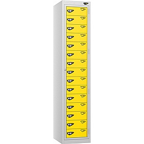 Pure Antibacterial 15 Compartment Garment Dispenser Lockers with Cam Lock - Office Storage