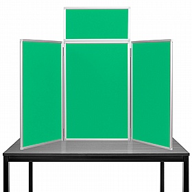 Maxi Plus 3 Panel Desktop Folding Display Boards - Display Equipment
