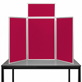 Maxi Plus 3 Panel Desktop Folding Display Boards - Display Equipment