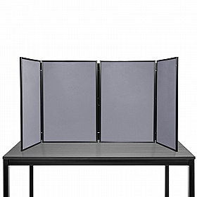 4 Panel Maxi Desktop Folding Display Boards - Display Equipment