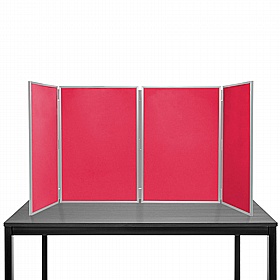 4 Panel Maxi Desktop Folding Display Boards - Display Equipment
