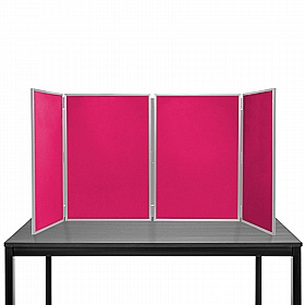 4 Panel Maxi Desktop Folding Display Boards - Display Equipment