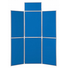 6 Panel Floorstanding Folding Display Boards - Display Equipment