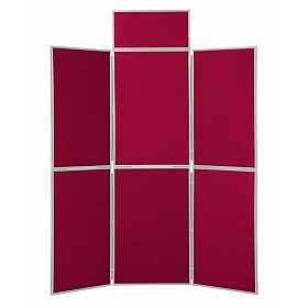 6 Panel Floorstanding Folding Display Boards - Display Equipment