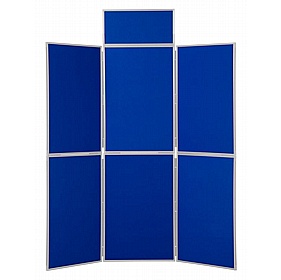 6 Panel Floorstanding Folding Display Boards - Display Equipment