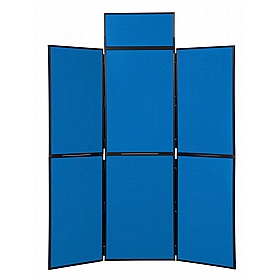 6 Panel Floorstanding Folding Display Boards - Display Equipment