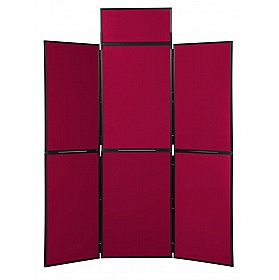 6 Panel Floorstanding Folding Display Boards - Display Equipment