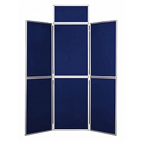 6 Panel Plus Floorstanding Folding Display Boards - Display Equipment