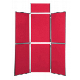 6 Panel Plus Floorstanding Folding Display Boards - Display Equipment