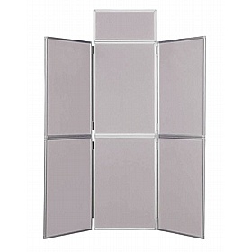 6 Panel Plus Floorstanding Folding Display Boards - Display Equipment
