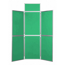 6 Panel Plus Floorstanding Folding Display Boards - Display Equipment
