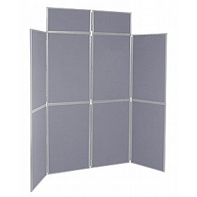 8 Panel Floorstanding Folding Display Boards - Display Equipment