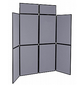 8 Panel Floorstanding Folding Display Boards - Display Equipment