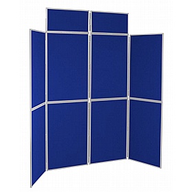8 Panel Floorstanding Folding Display Boards - Display Equipment