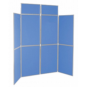8 Panel Floorstanding Folding Display Boards - Display Equipment