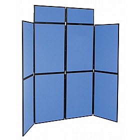 8 Panel Floorstanding Folding Display Boards - Display Equipment