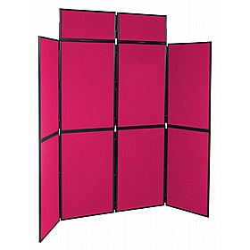 8 Panel Floorstanding Folding Display Boards - Display Equipment