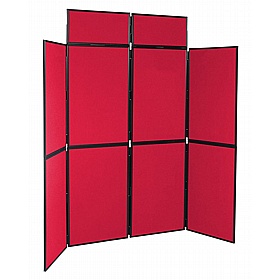 8 Panel Floorstanding Folding Display Boards - Display Equipment