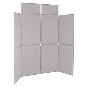 8 Panel Floorstanding Folding Display Boards - Display Equipment