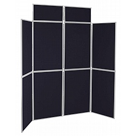 8 Panel Floorstanding Folding Display Boards - Display Equipment