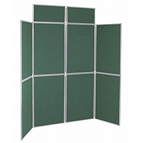 8 Panel Floorstanding Folding Display Boards - Display Equipment