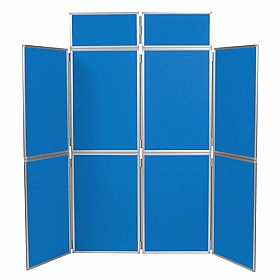 8 Panel Plus Floorstanding Folding Display Boards - Display Equipment