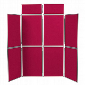 8 Panel Plus Floorstanding Folding Display Boards - Display Equipment