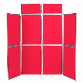 8 Panel Plus Floorstanding Folding Display Boards - Display Equipment