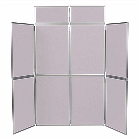 8 Panel Plus Floorstanding Folding Display Boards