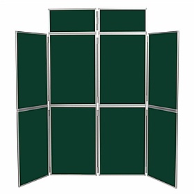 8 Panel Plus Floorstanding Folding Display Boards - Display Equipment
