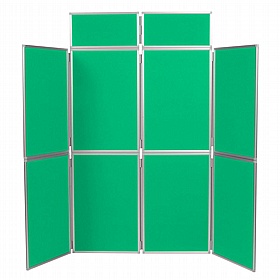 8 Panel Plus Floorstanding Folding Display Boards - Display Equipment