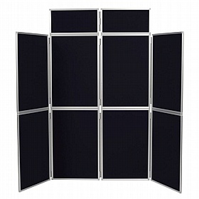 8 Panel Plus Floorstanding Folding Display Boards - Display Equipment