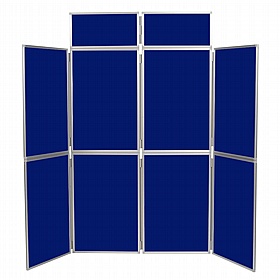 8 Panel Plus Floorstanding Folding Display Boards - Display Equipment