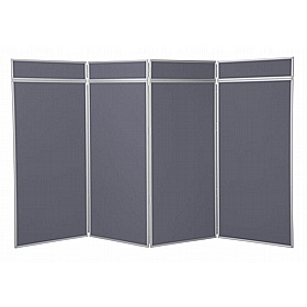 Jumbo Plus 4 Panel Freestanding Folding Display Boards - Display Equipment