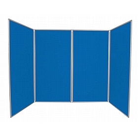 Jumbo 4 Panel Freestanding Folding Display Boards - Display Equipment