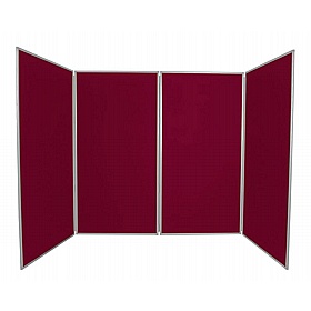 Jumbo 4 Panel Freestanding Folding Display Boards - Display Equipment