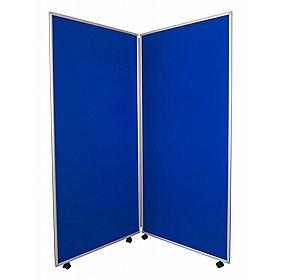 Jumbo Plus 2 Panel Freestanding Mobile Folding Display Boards - Display Equipment